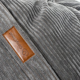 CosyCloud Large Bean Bag + Footrest + Pillow Combo - Corduroy Futons Online