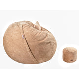 CosyCloud Medium Bean Bag + Footrest + Pillow Combo - Corduroy Futons Online
