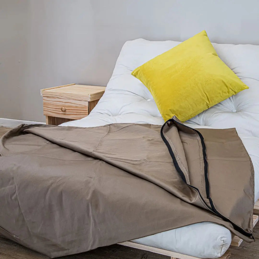 Futon zip cover protect your mattress and can be washed or dry cleaned